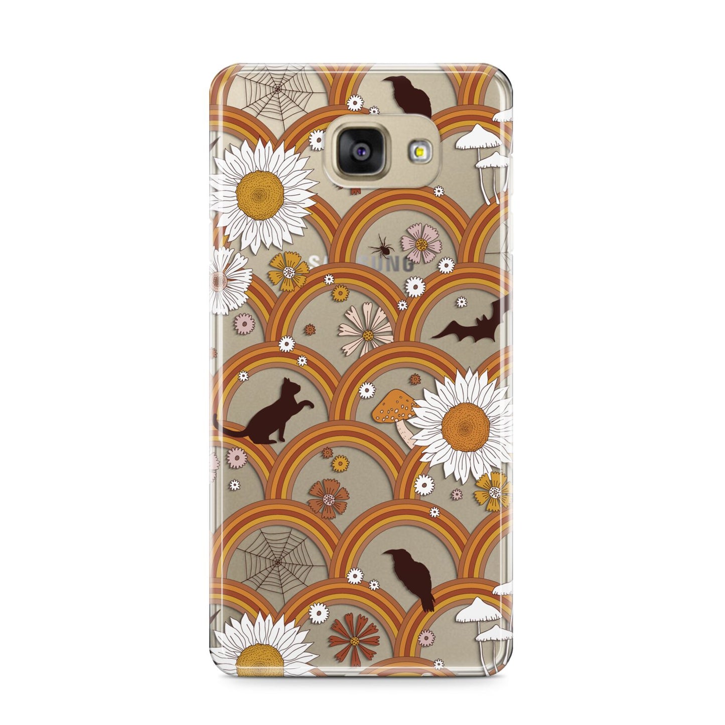 Retro Halloween Samsung Galaxy A9 2016 Case on gold phone