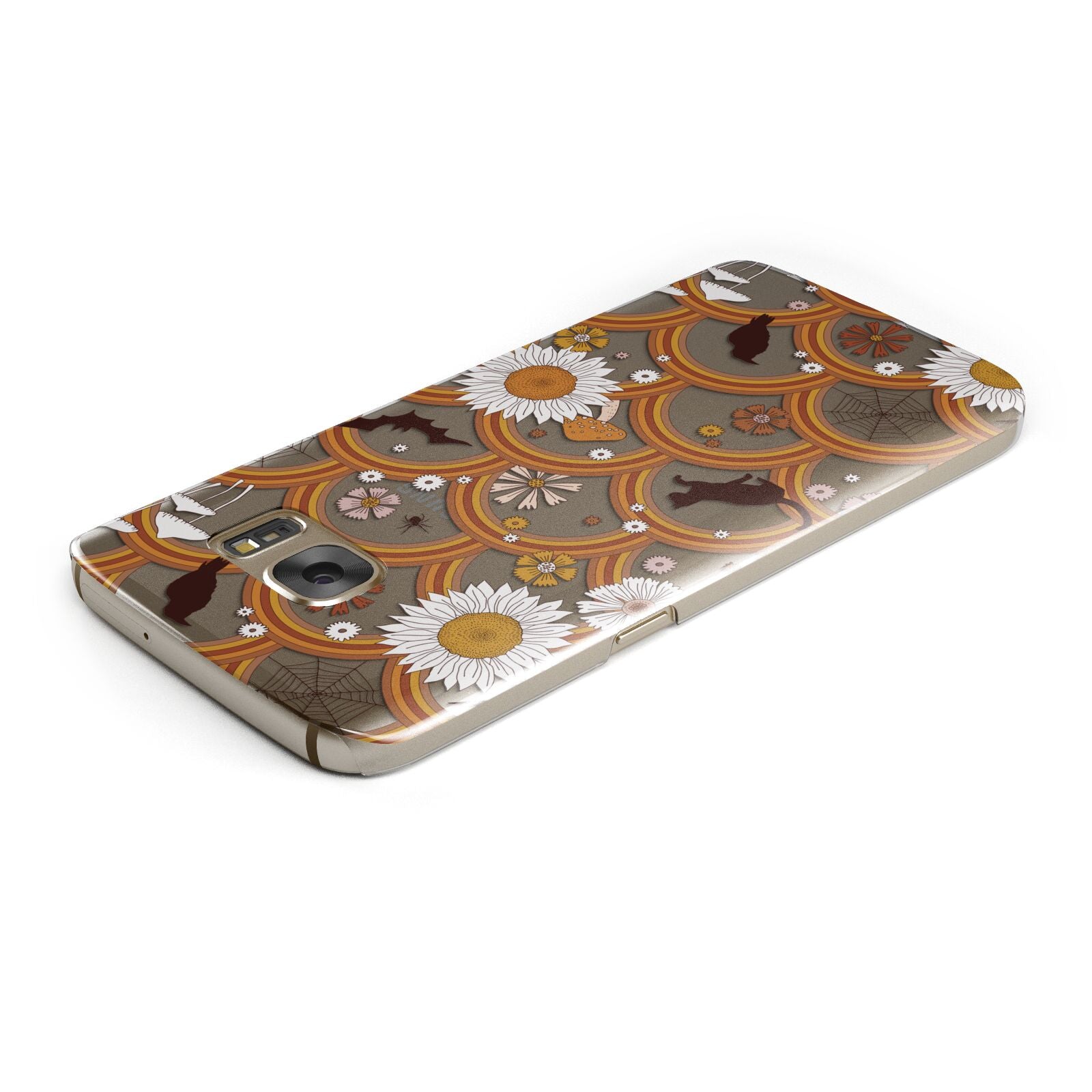 Retro Halloween Samsung Galaxy Case Top Cutout