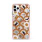 Retro Halloween iPhone 11 Pro Max Impact Pink Edge Case