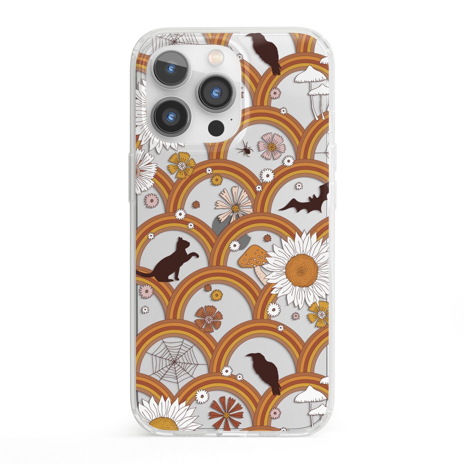 Retro Halloween iPhone 13 Pro Clear Bumper Case