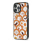 Retro Halloween iPhone 13 Pro Max Black Impact Case Side Angle on Silver phone
