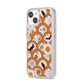 Retro Halloween iPhone 14 Clear Tough Case Starlight Angled Image