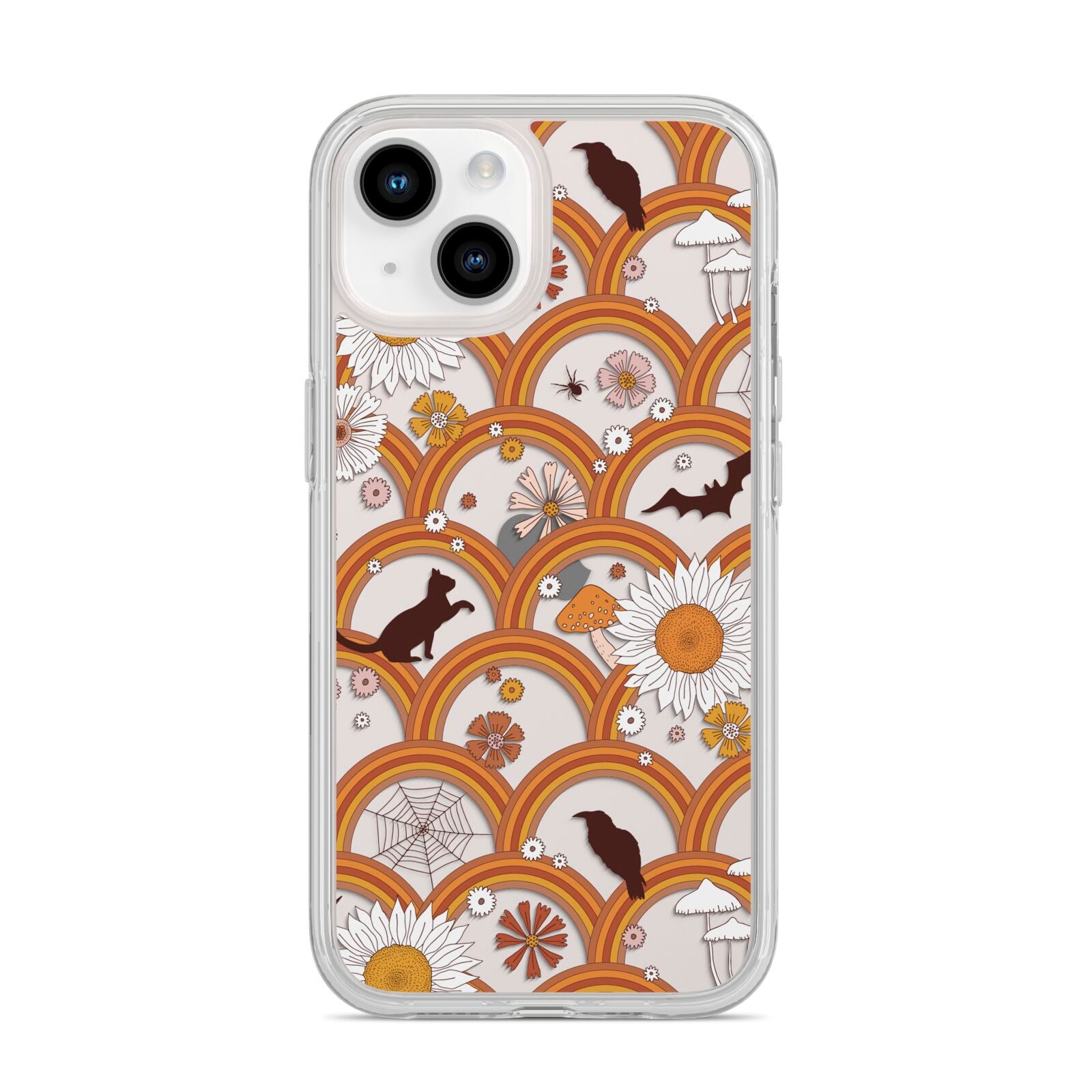 Retro Halloween iPhone 14 Clear Tough Case Starlight