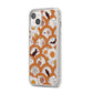 Retro Halloween iPhone 14 Plus Clear Tough Case Starlight Angled Image