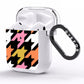 Retro Houndstooth AirPods Clear Case Side Image