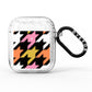 Retro Houndstooth AirPods Glitter Case
