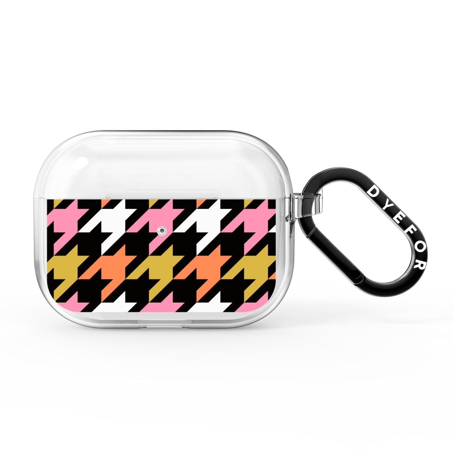 Retro Houndstooth AirPods Pro Clear Case