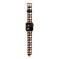Retro Houndstooth Apple Watch Strap Size 38mm with Gold Hardware