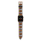 Retro Houndstooth Apple Watch Strap with Gold Hardware