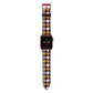 Retro Houndstooth Apple Watch Strap with Red Hardware