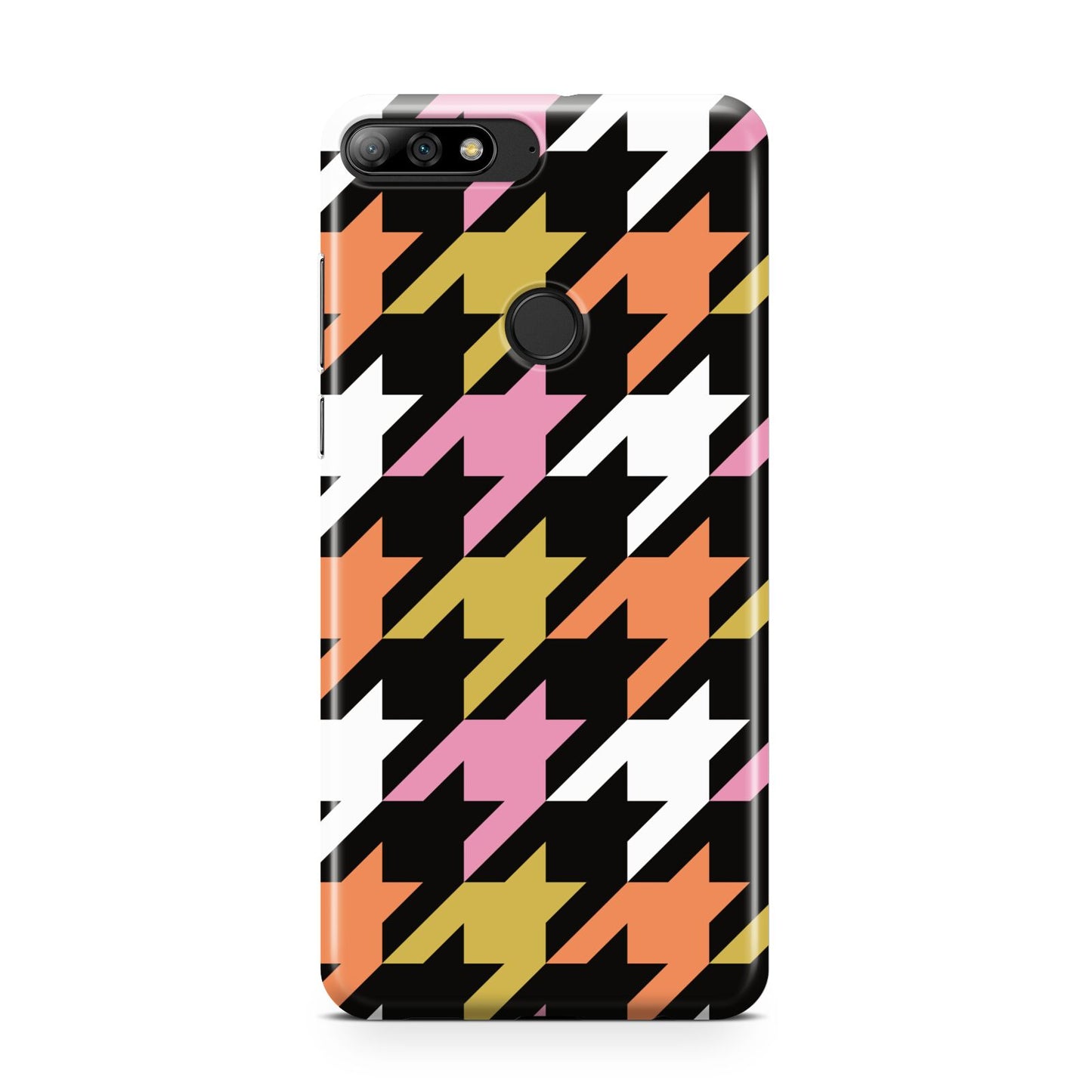 Retro Houndstooth Huawei Y7 2018