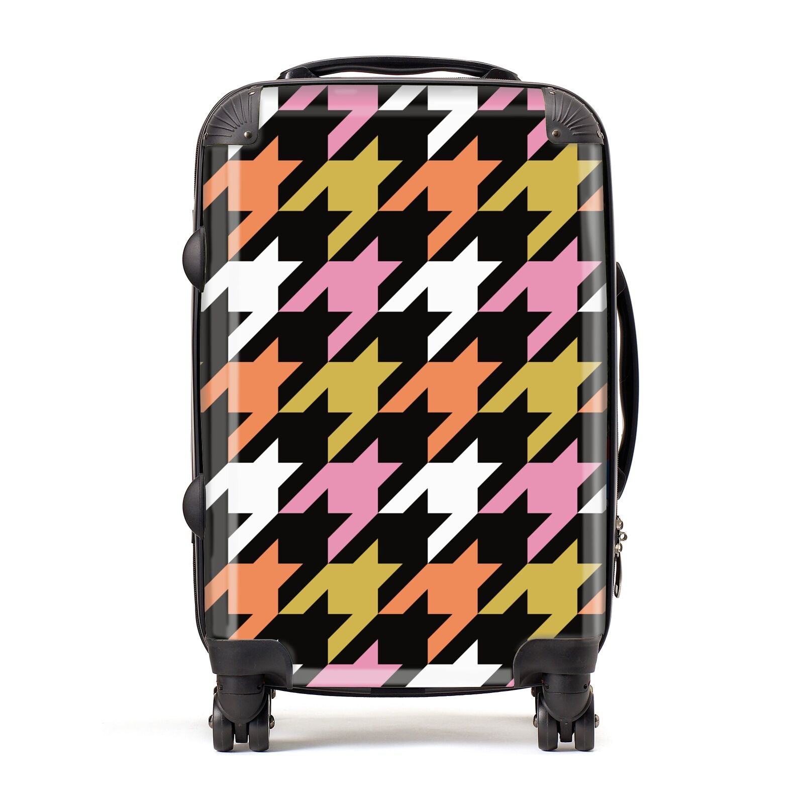 Retro Houndstooth Suitcase
