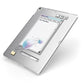 Retro Note Pad Apple iPad Case on Silver iPad Side View