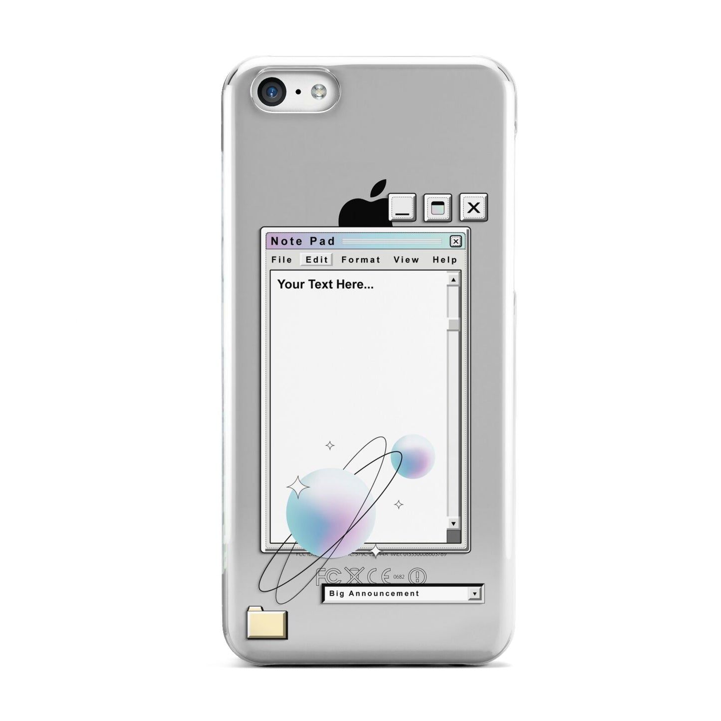 Retro Note Pad Apple iPhone 5c Case