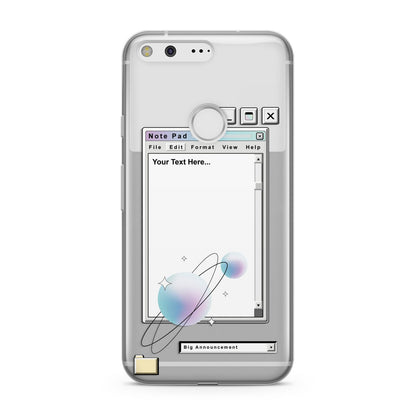 Retro Note Pad Google Pixel Case