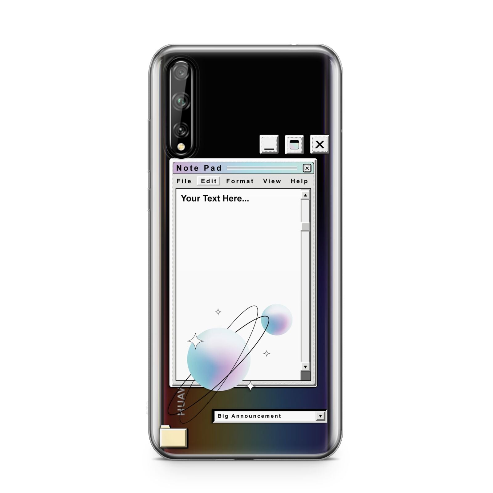 Retro Note Pad Huawei Enjoy 10s Phone Case