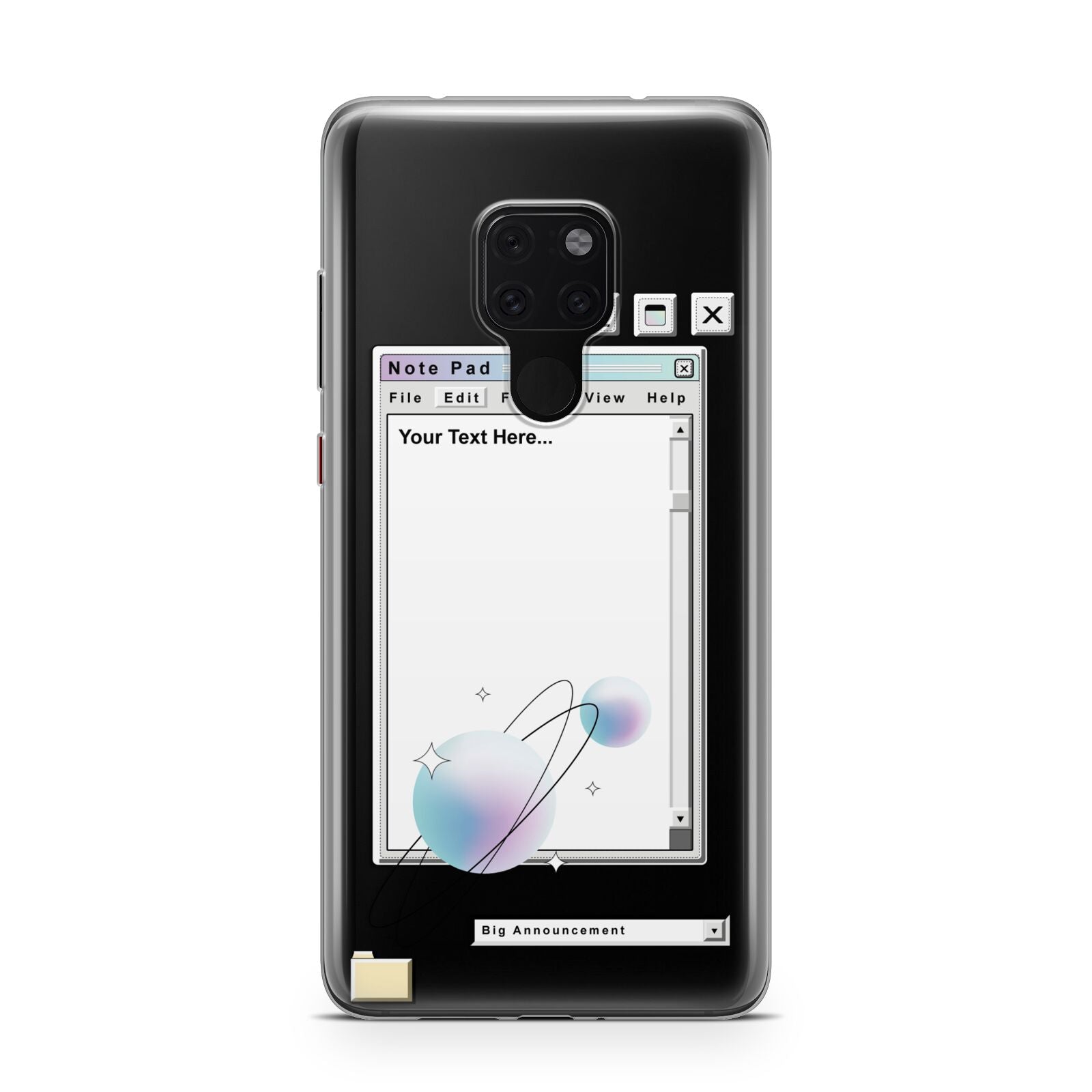Retro Note Pad Huawei Mate 20 Phone Case