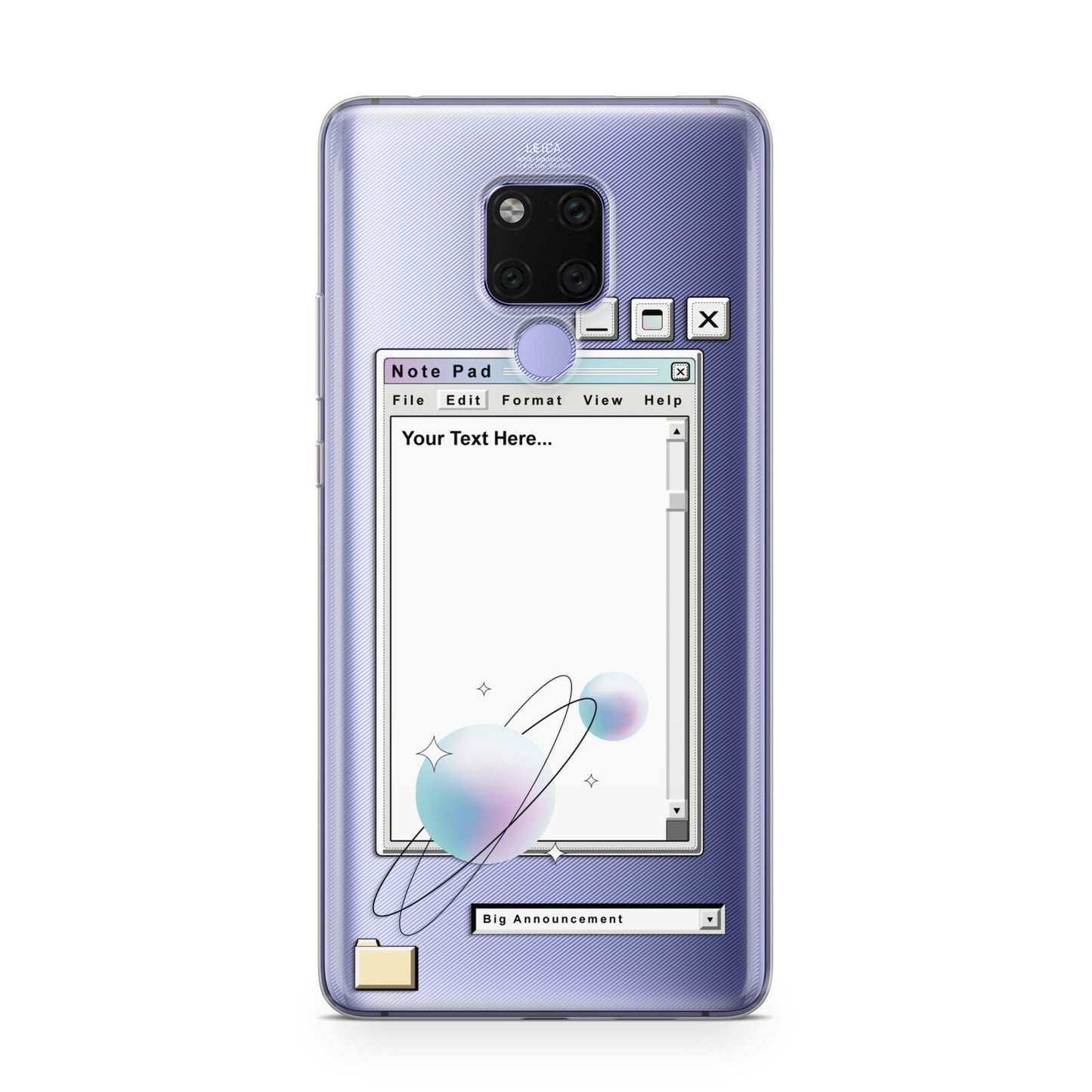 Retro Note Pad Huawei Mate 20X Phone Case