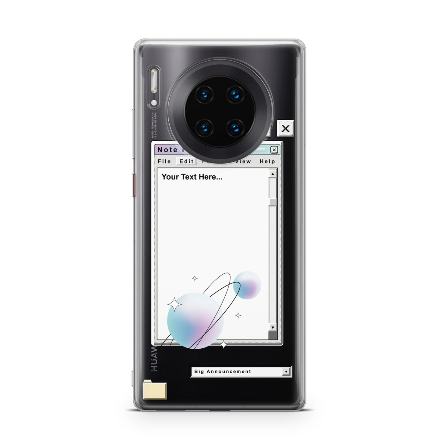 Retro Note Pad Huawei Mate 30 Pro Phone Case