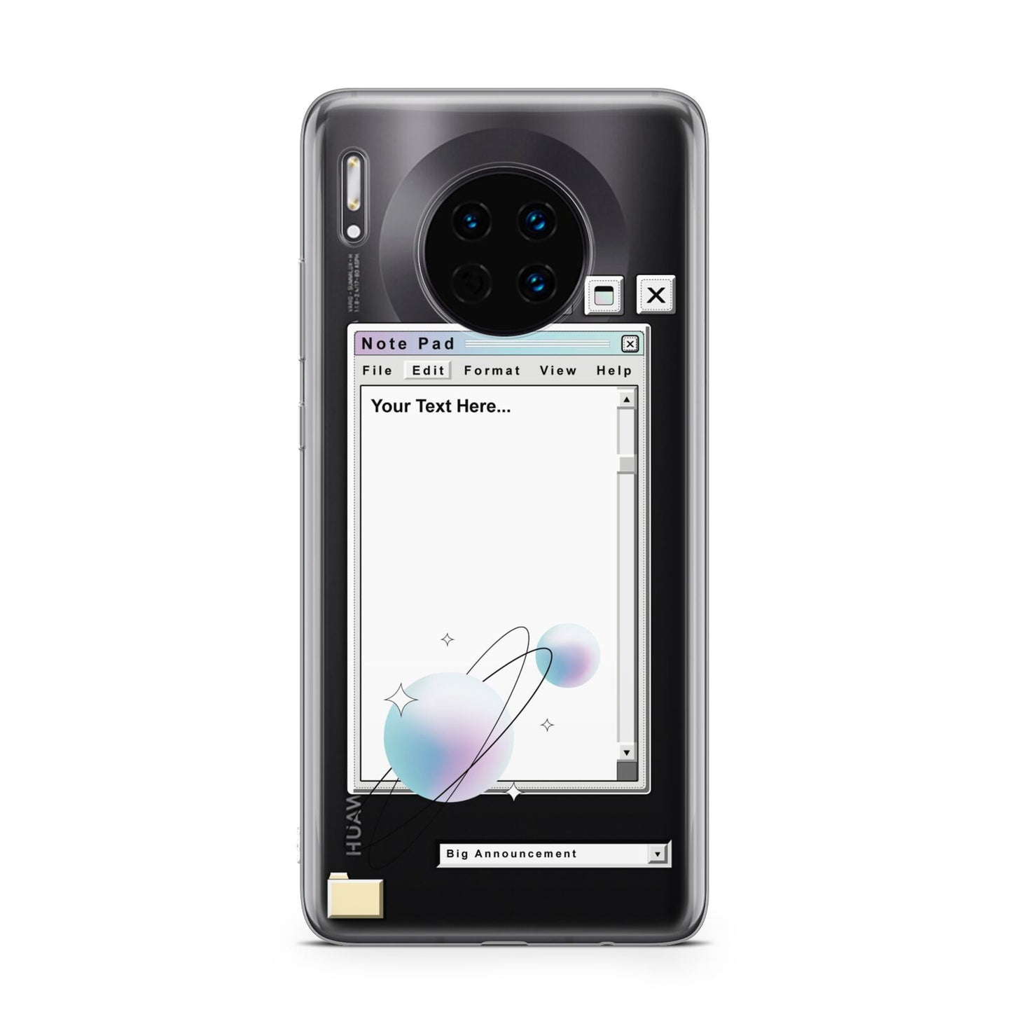 Retro Note Pad Huawei Mate 30