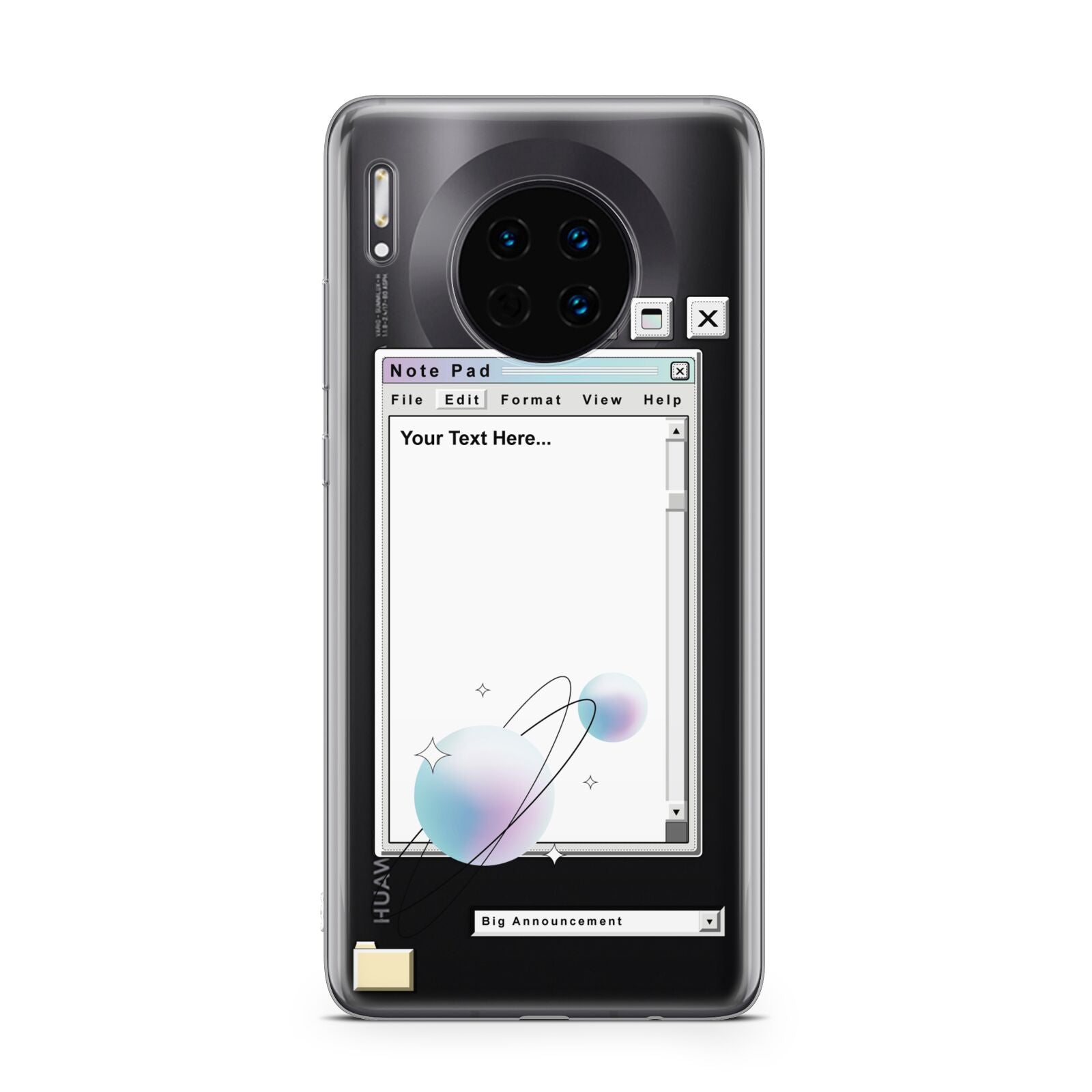 Retro Note Pad Huawei Mate 30