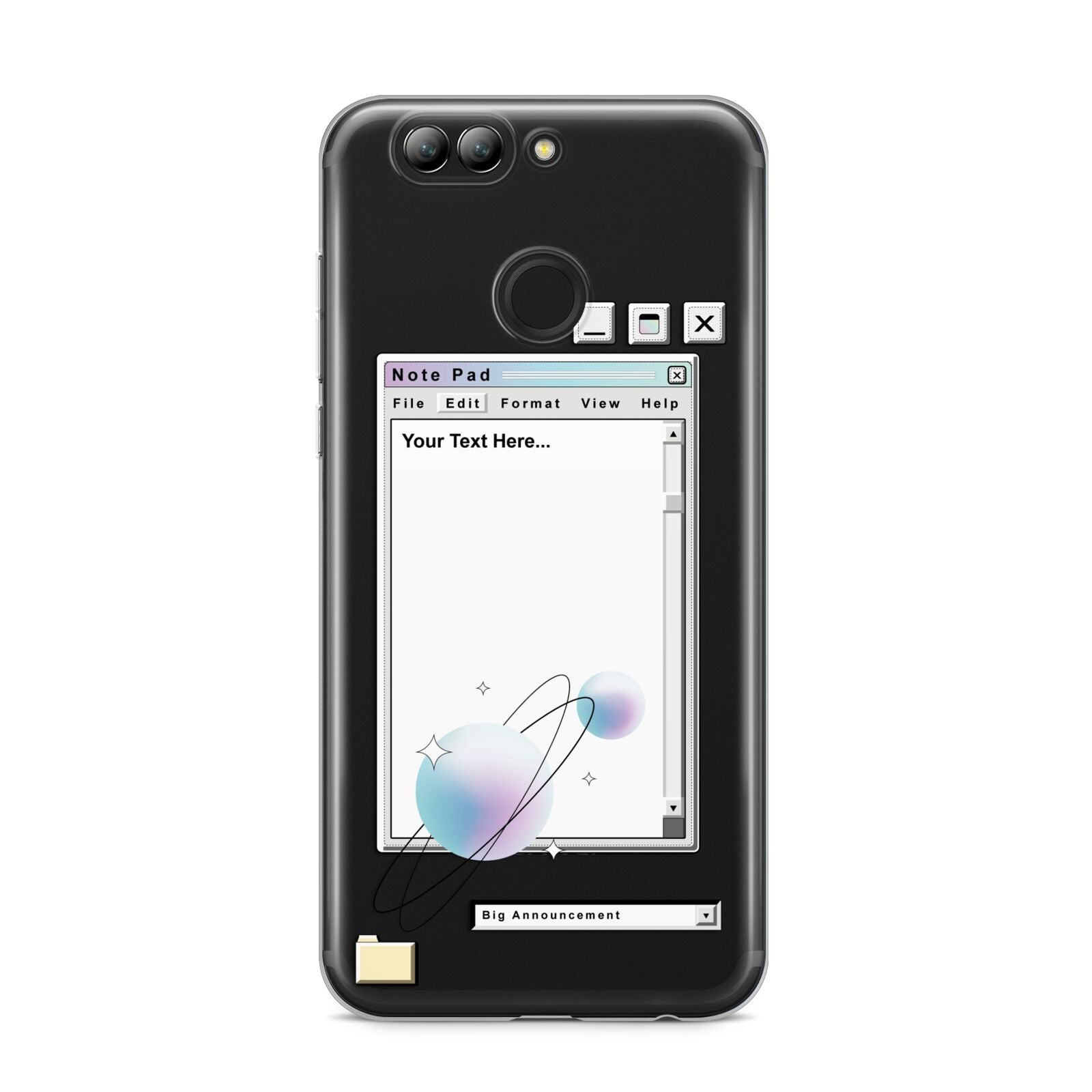 Retro Note Pad Huawei Nova 2s Phone Case