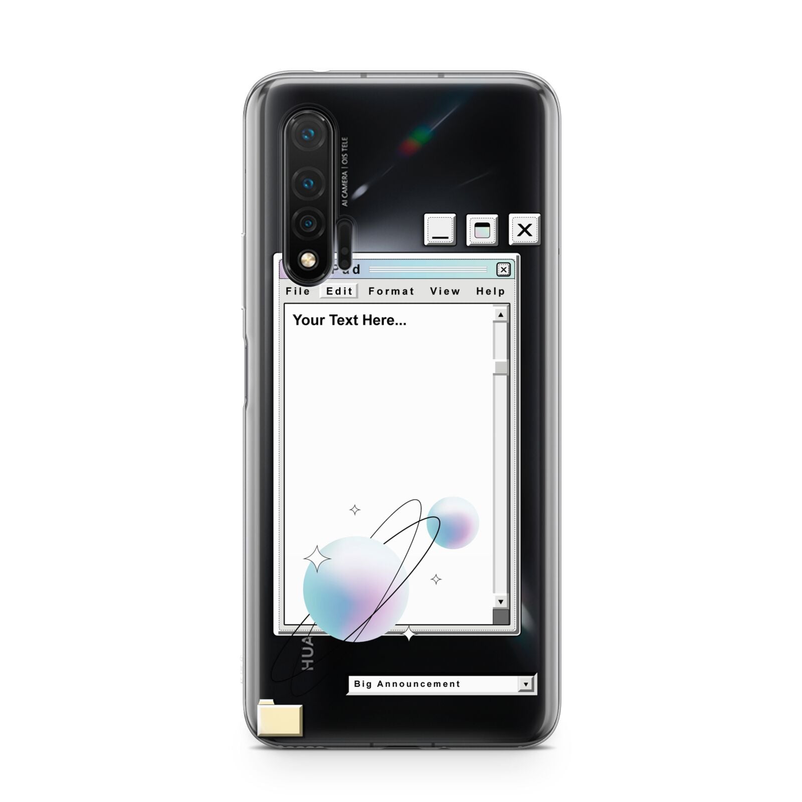 Retro Note Pad Huawei Nova 6 Phone Case