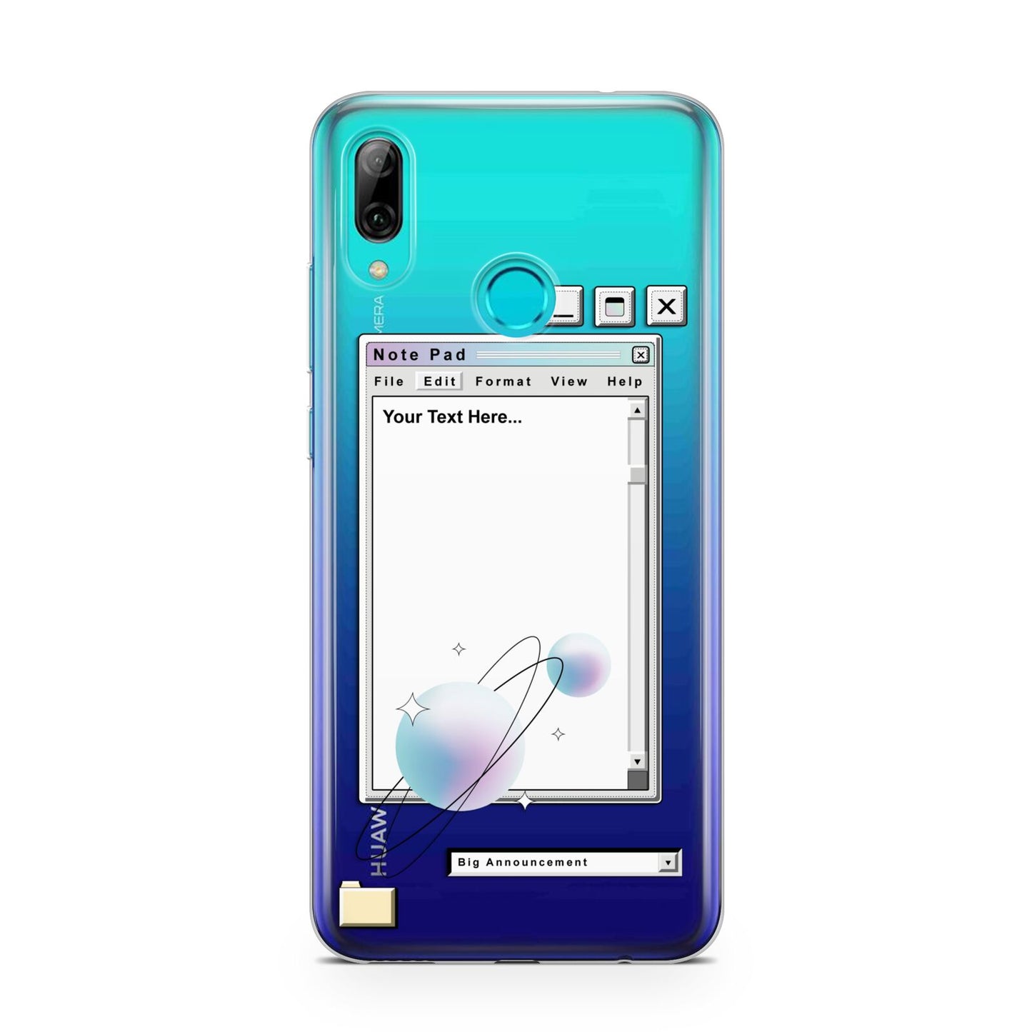 Retro Note Pad Huawei P Smart 2019 Case