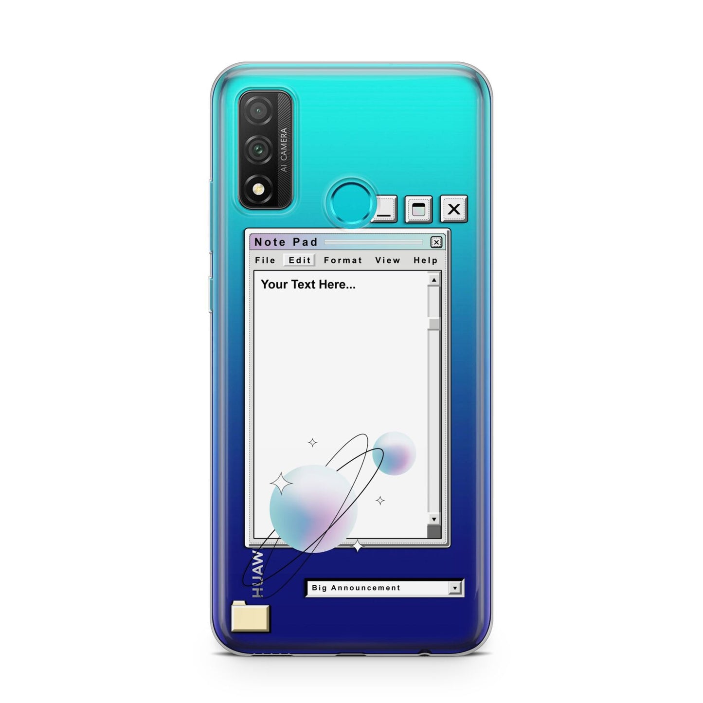 Retro Note Pad Huawei P Smart 2020