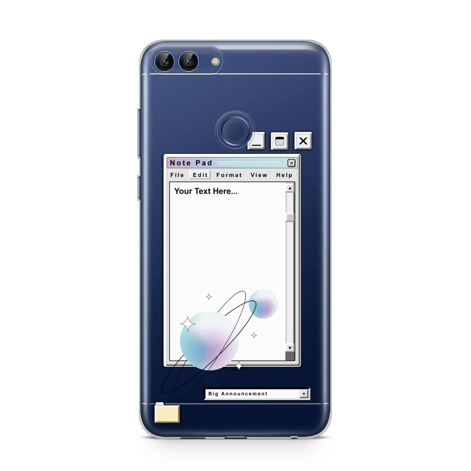 Retro Note Pad Huawei P Smart Case