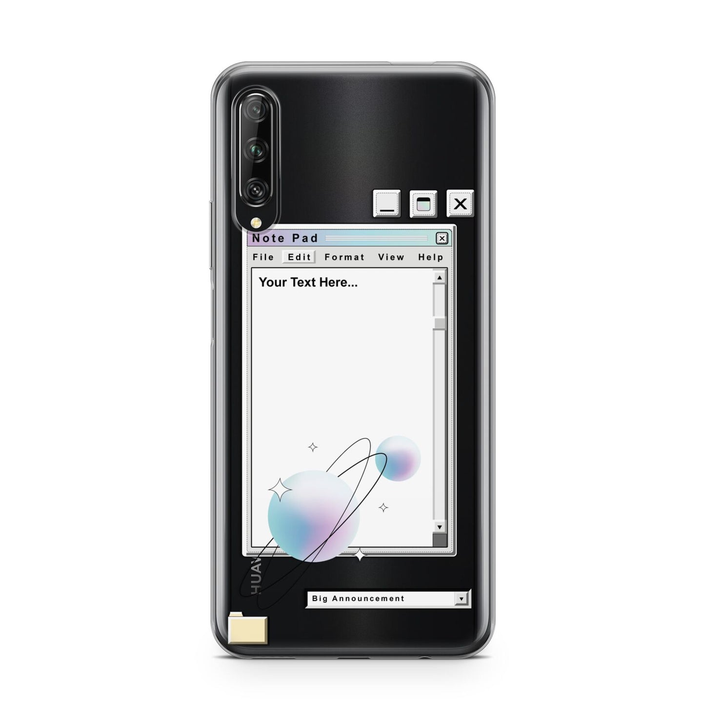 Retro Note Pad Huawei P Smart Pro 2019