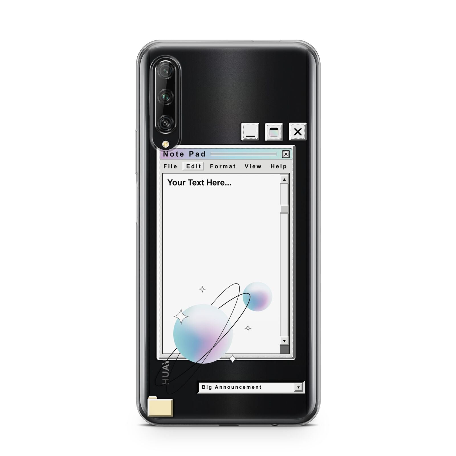 Retro Note Pad Huawei P Smart Pro 2019