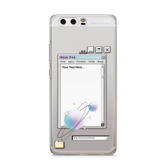 Retro Note Pad Huawei P10 Phone Case