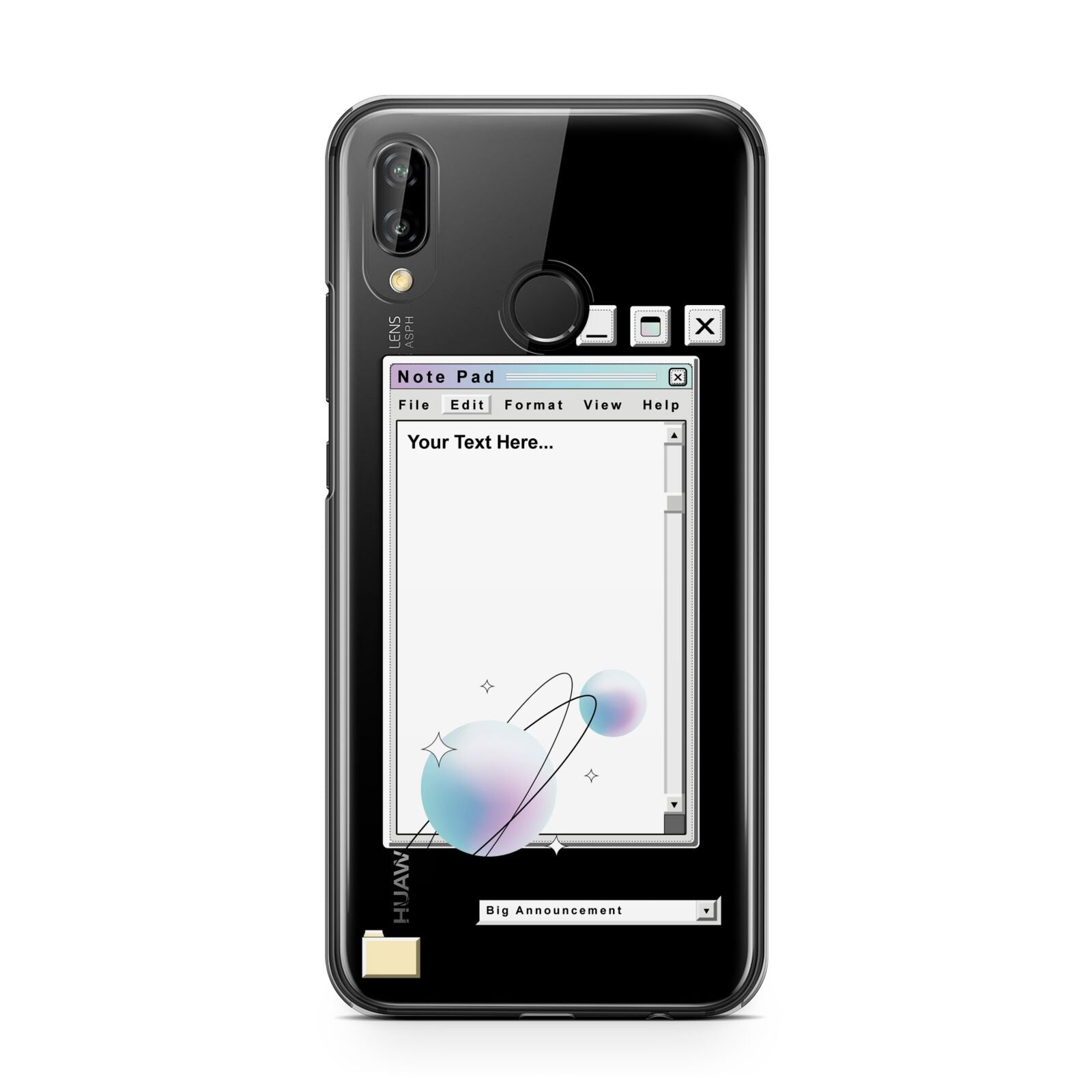Retro Note Pad Huawei P20 Lite Phone Case