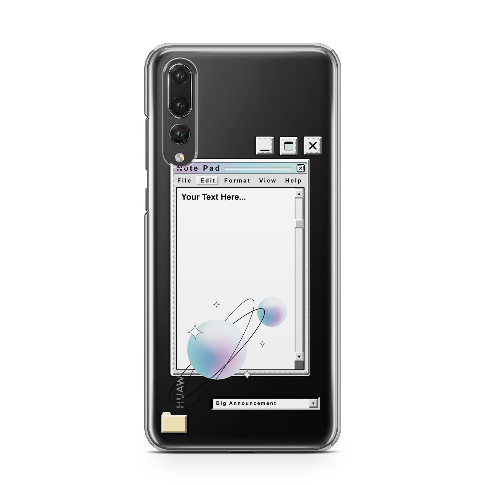 Retro Note Pad Huawei P20 Pro Phone Case