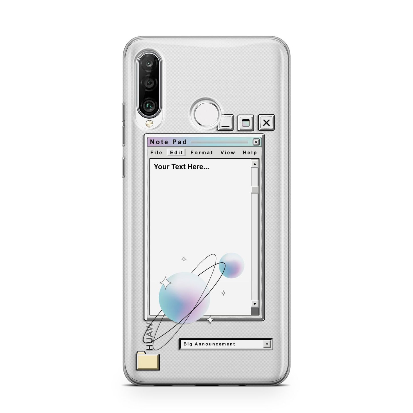 Retro Note Pad Huawei P30 Lite Phone Case