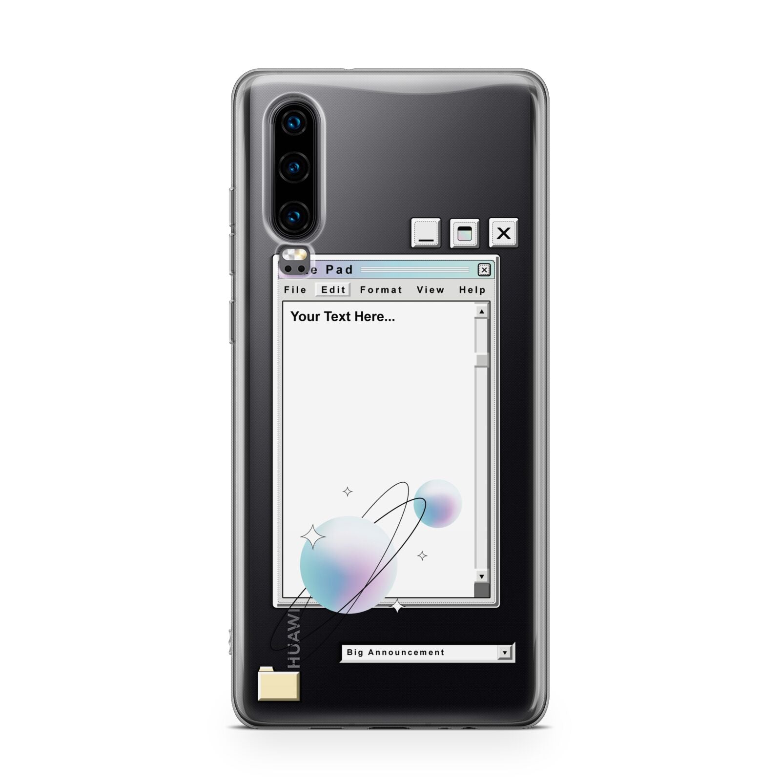 Retro Note Pad Huawei P30 Phone Case