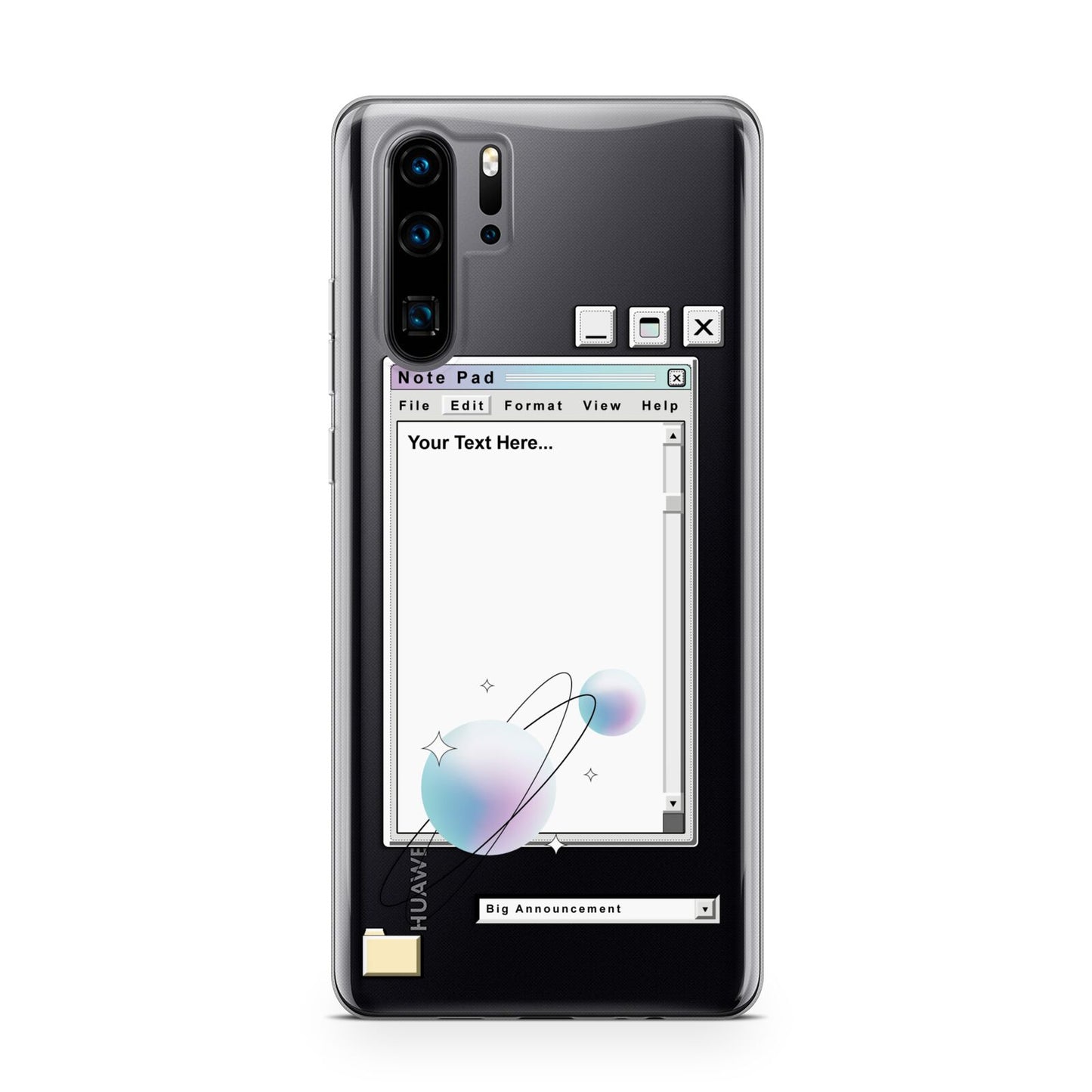 Retro Note Pad Huawei P30 Pro Phone Case