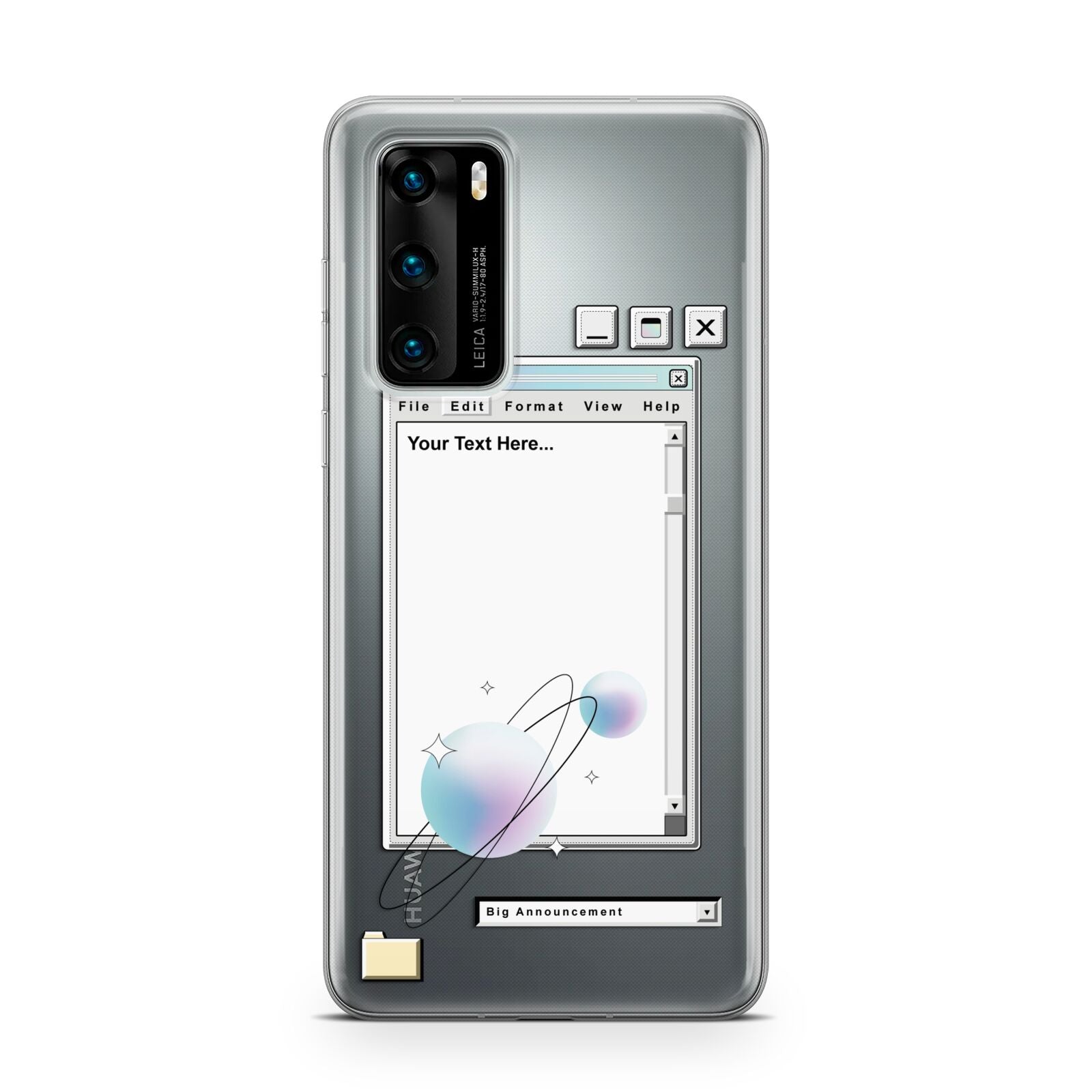 Retro Note Pad Huawei P40 Phone Case