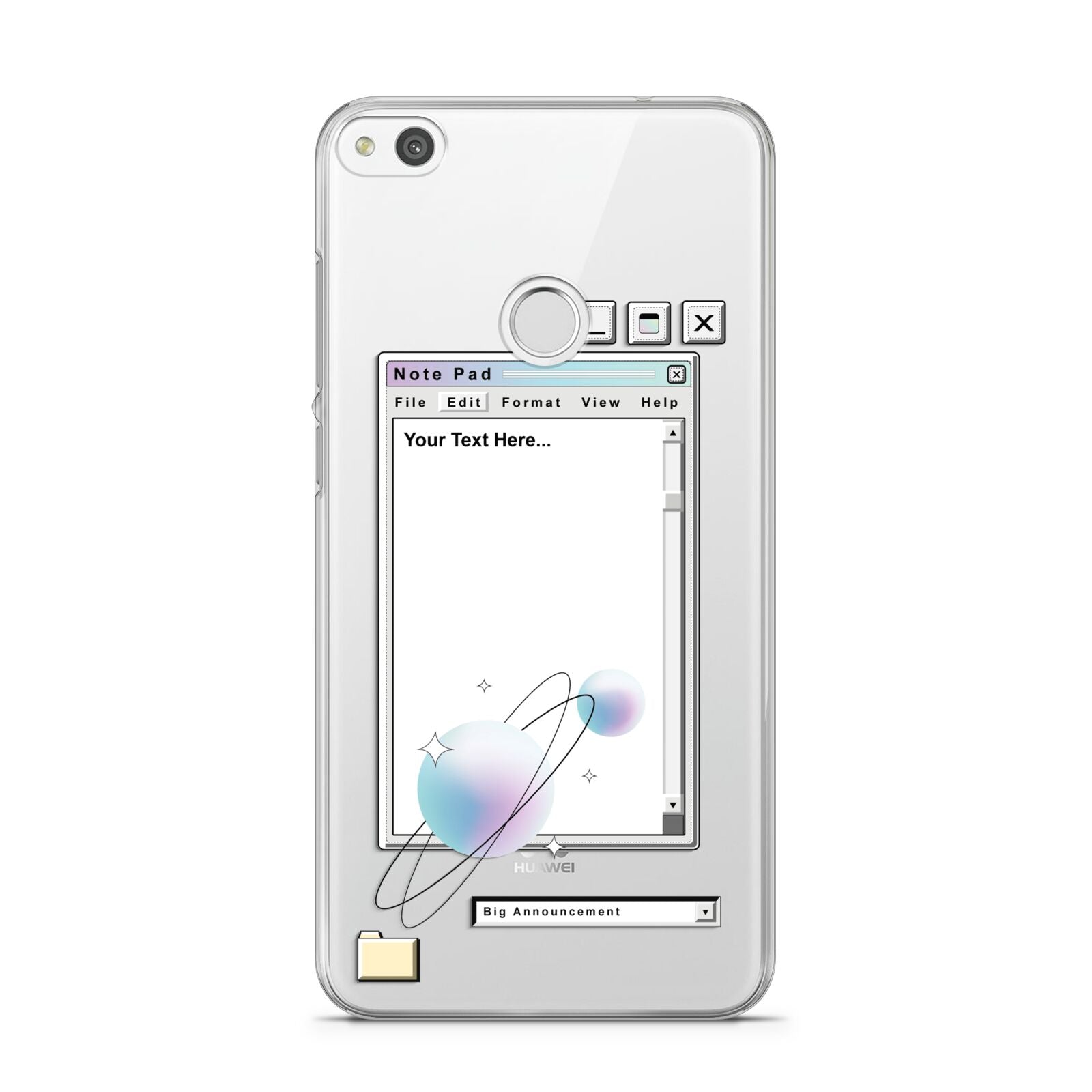 Retro Note Pad Huawei P8 Lite Case