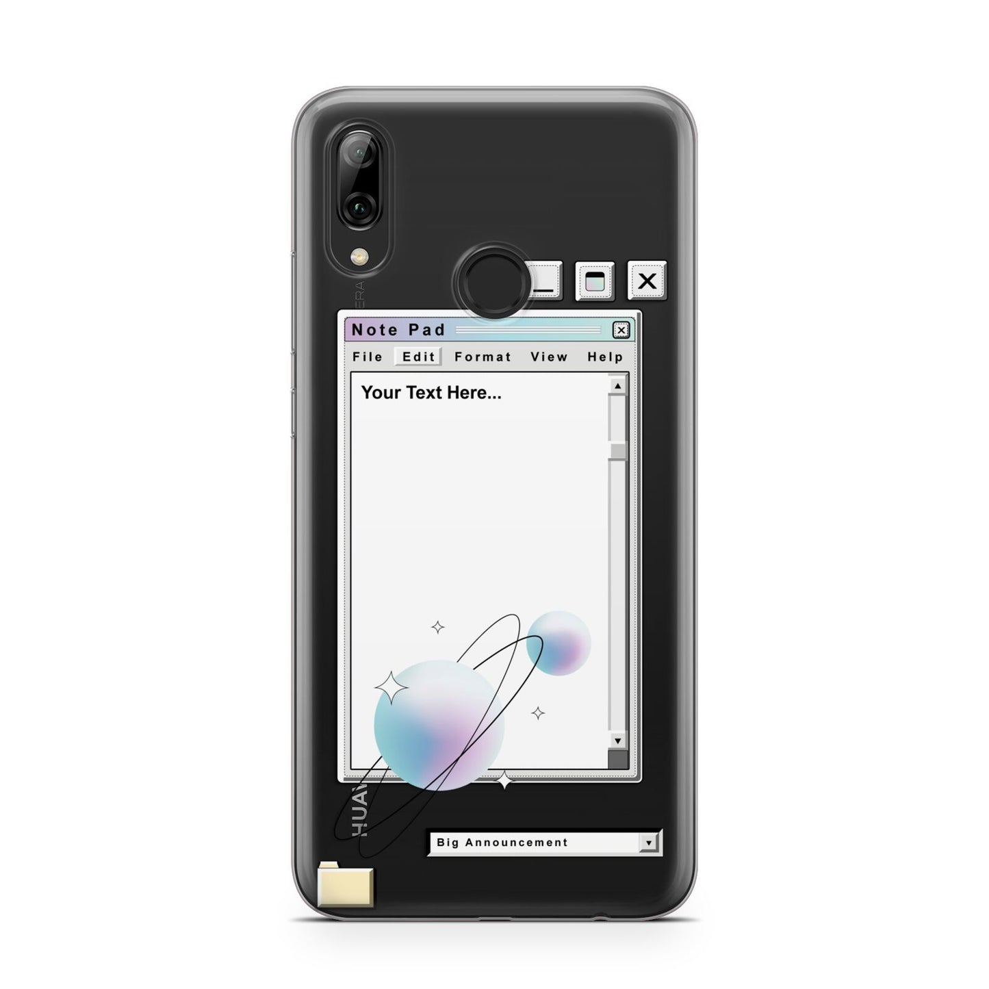 Retro Note Pad Huawei Y7 2019