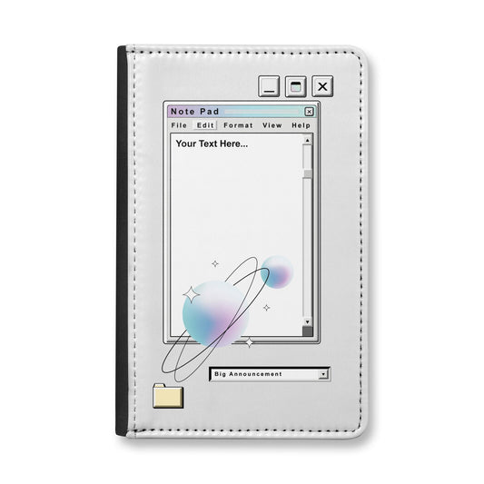Retro Note Pad Passport Holder