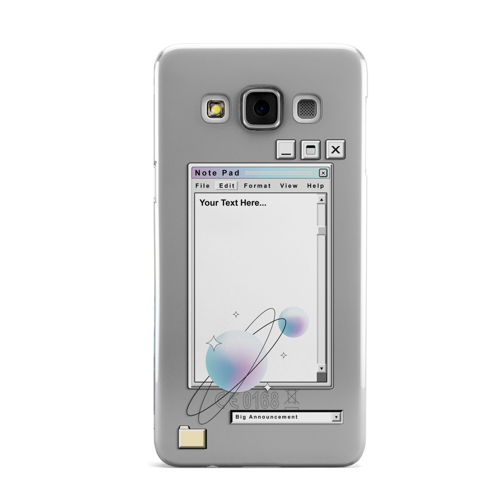 Retro Note Pad Samsung Galaxy A3 Case