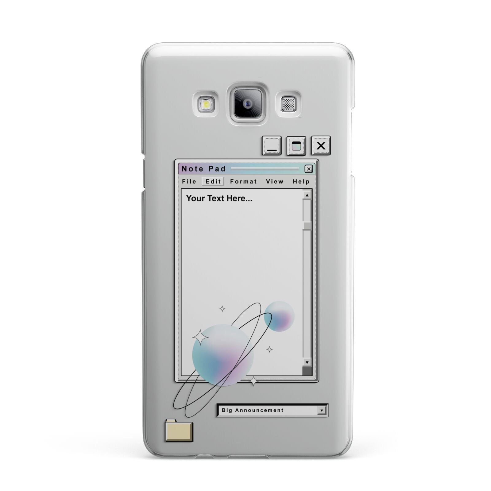 Retro Note Pad Samsung Galaxy A7 2015 Case