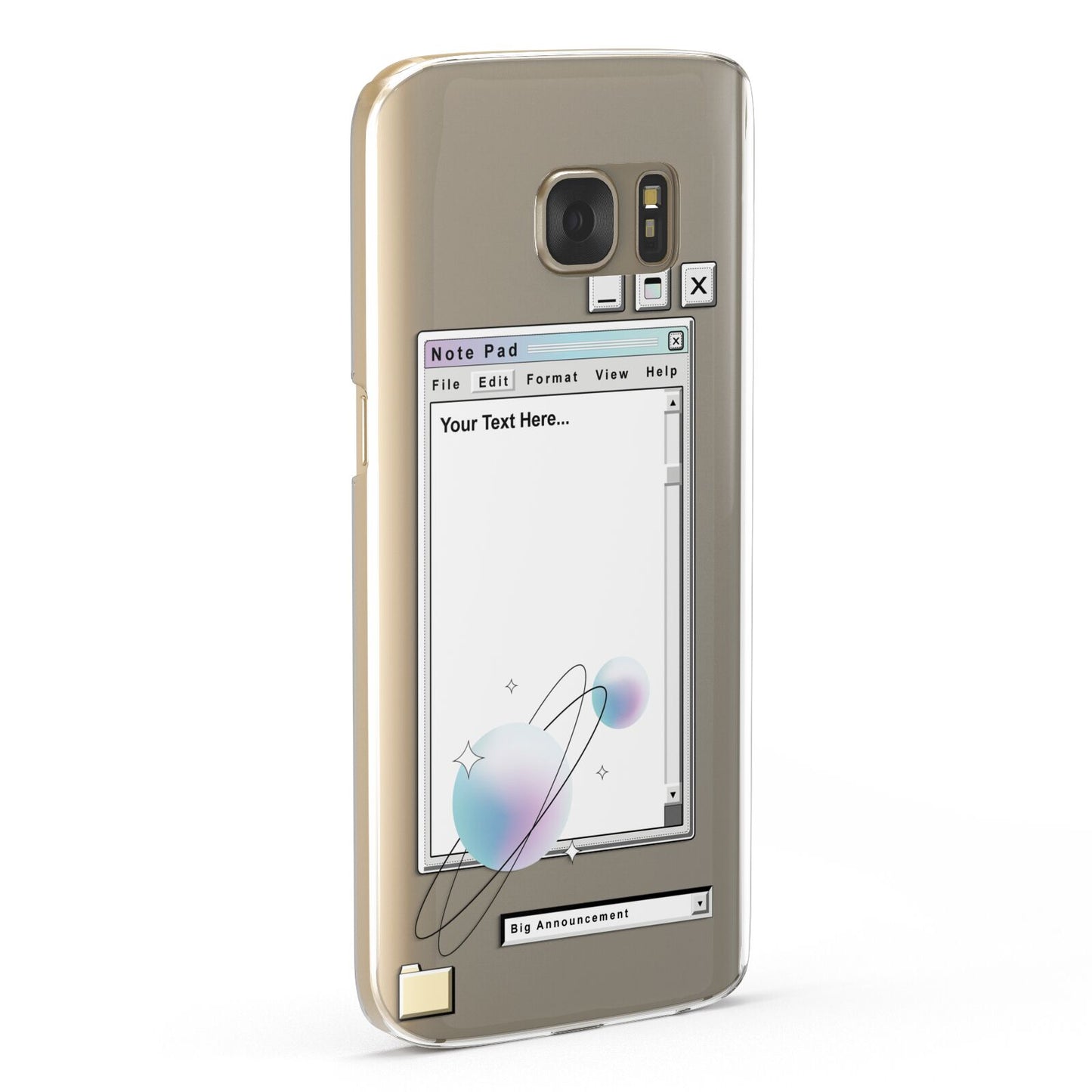 Retro Note Pad Samsung Galaxy Case Fourty Five Degrees