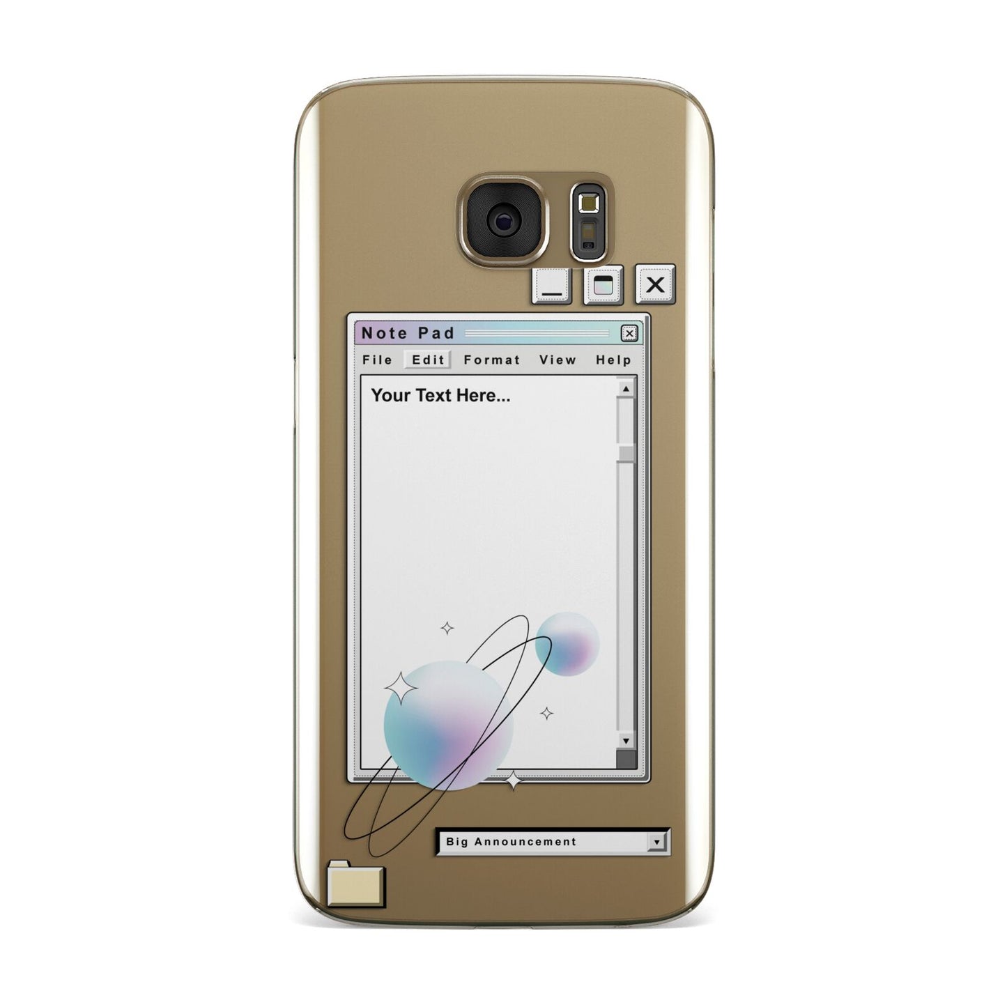 Retro Note Pad Samsung Galaxy Case