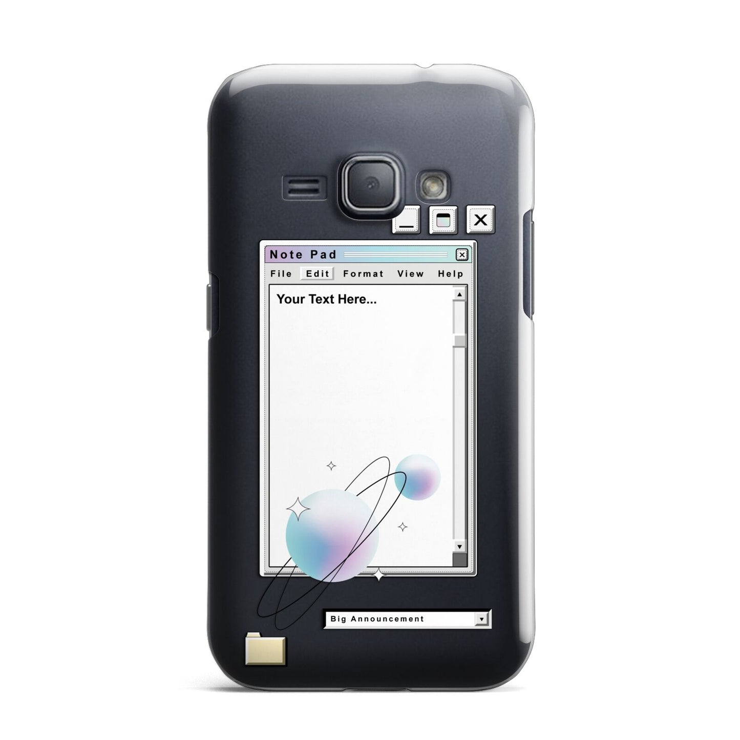 Retro Note Pad Samsung Galaxy J1 2016 Case