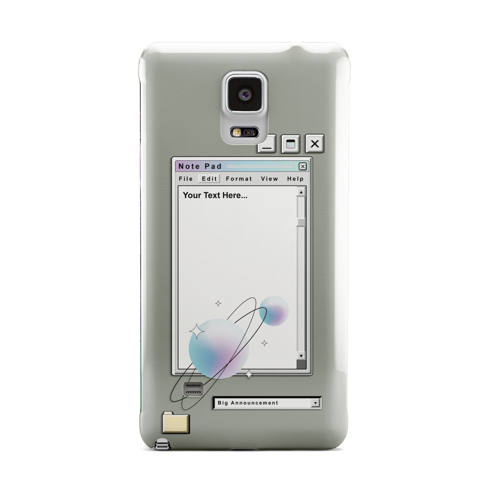 Retro Note Pad Samsung Galaxy Note 4 Case