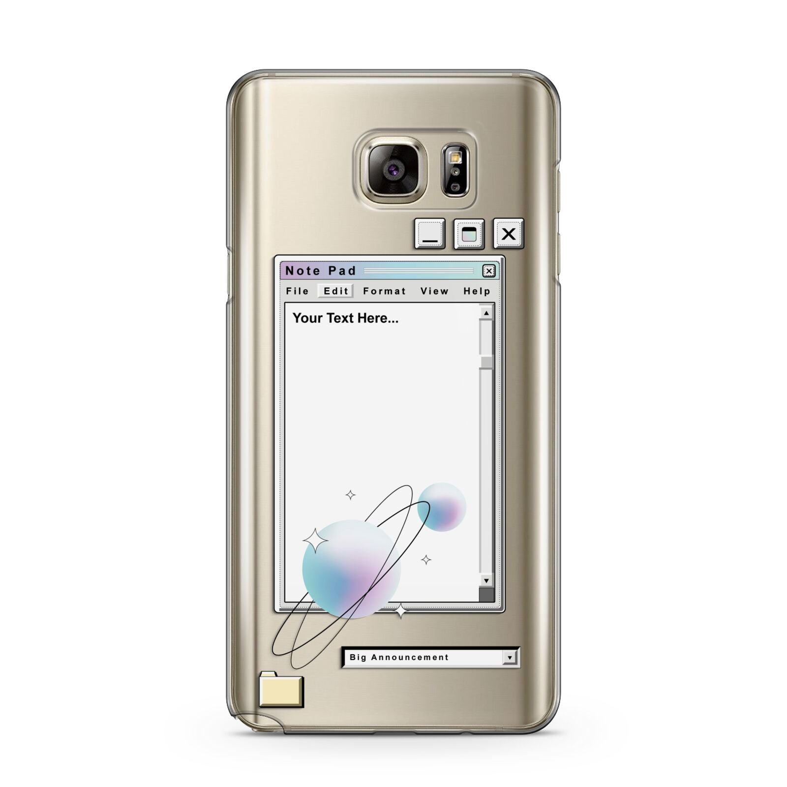 Retro Note Pad Samsung Galaxy Note 5 Case
