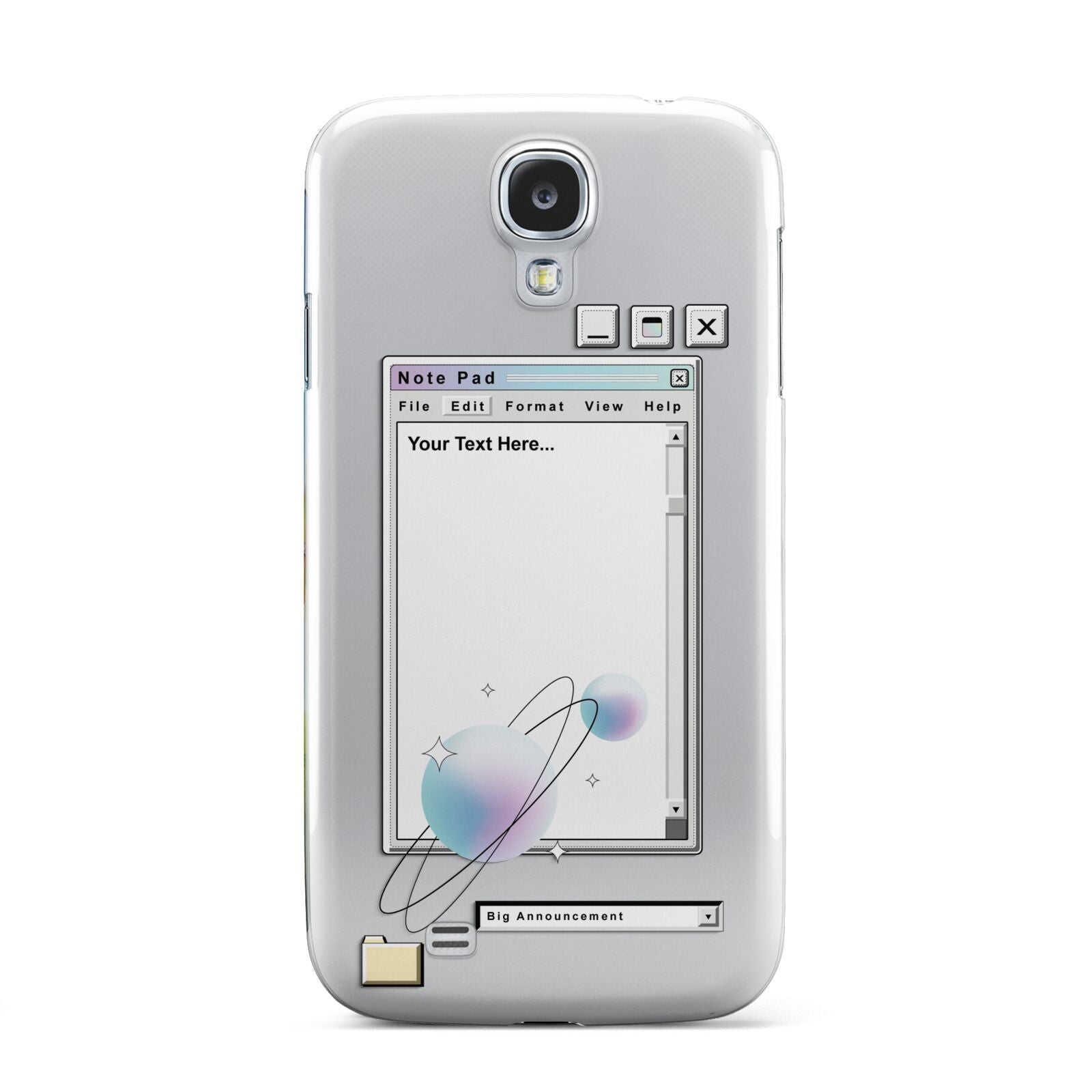 Retro Note Pad Samsung Galaxy S4 Case
